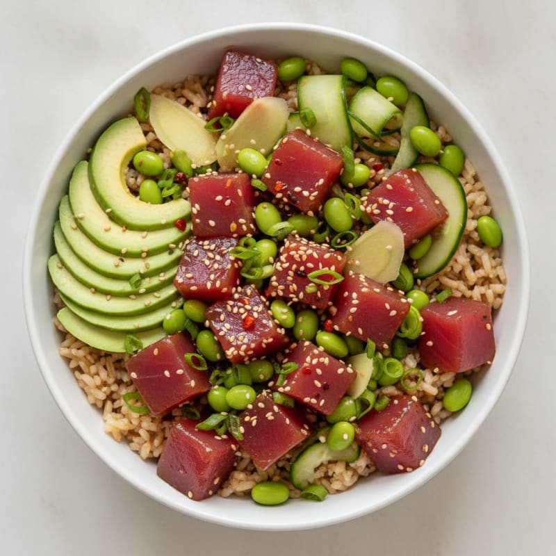 Hawaiian Ahi Tuna Poke Bowl