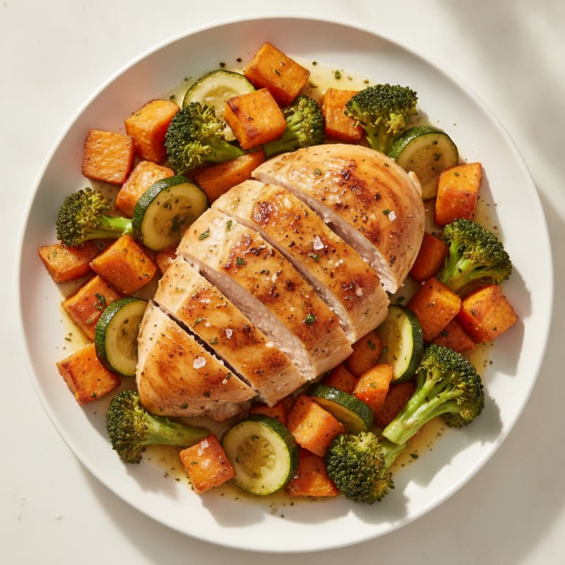 Lemon Herb Roasted Chicken and Veggies