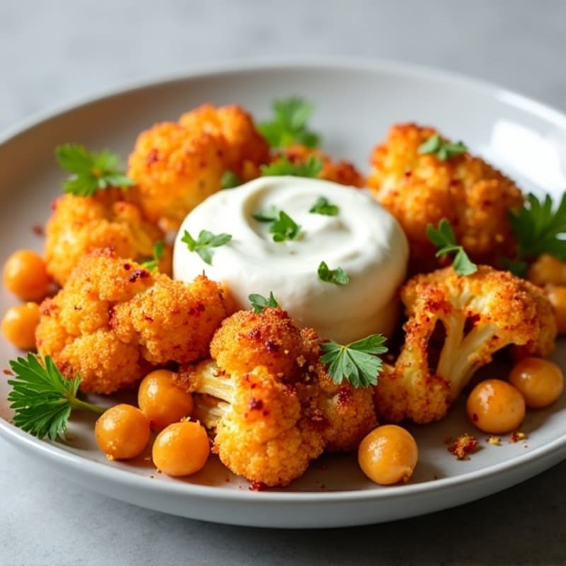 Crispy Hot Honey Roasted Cauliflower