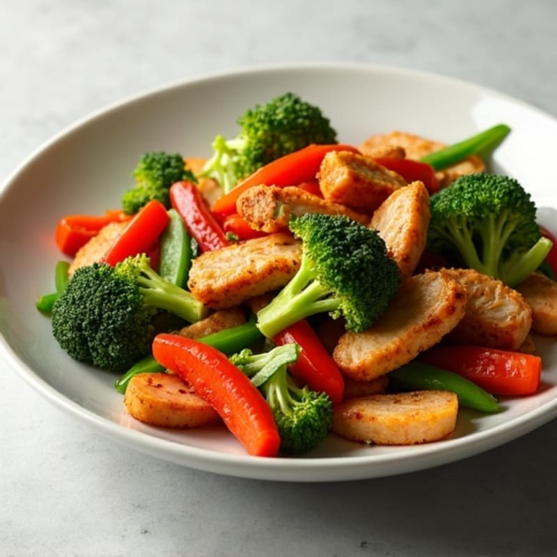Crispy Chicken Stir-Fry with Fresh Vegetables