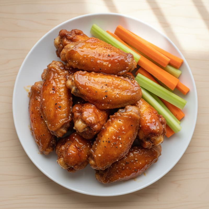Hot Honey-Glazed Chicken Wings