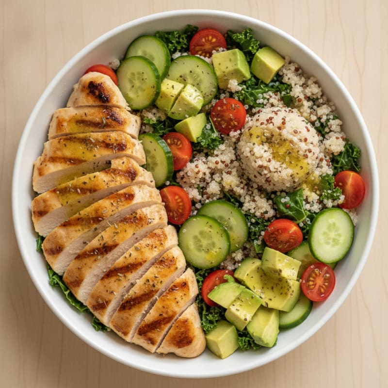 Grilled Chicken and Quinoa Power Bowl