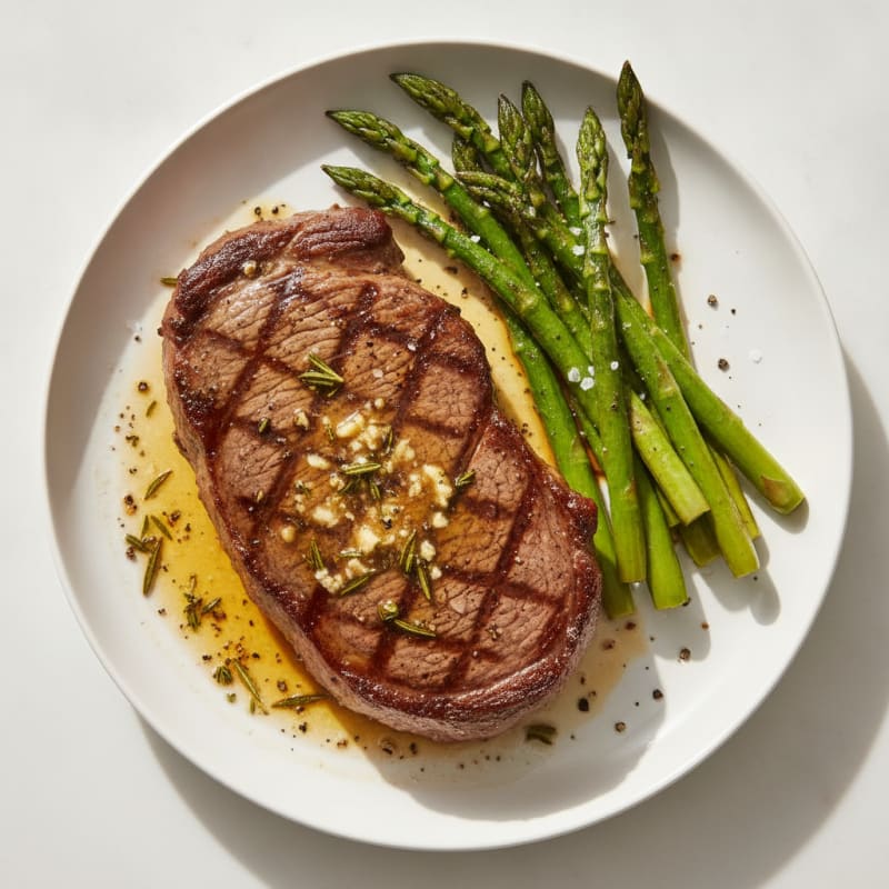 Garlic Herb Butter Pan-Seared Steak