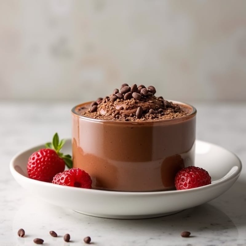 Silky Chocolate Protein Pudding with Greek Yogurt