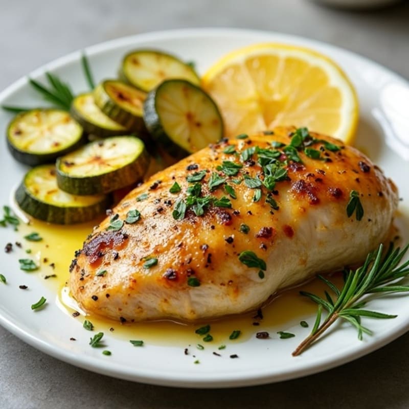 Sheet Pan Lemon Herb Chicken with Roasted Zucchini