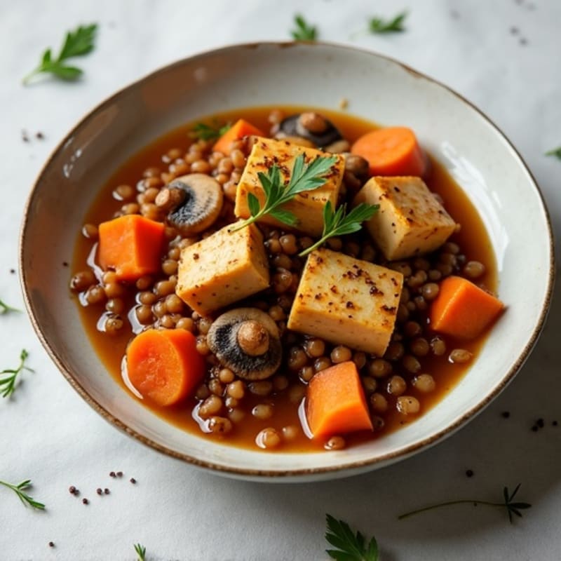 Hearty Vegan Mushroom Bourguignon