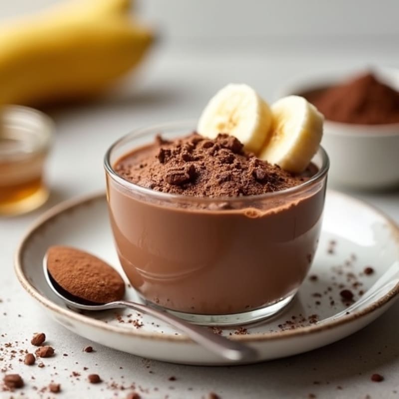 Silky Chocolate Protein Pudding with Greek Yogurt
