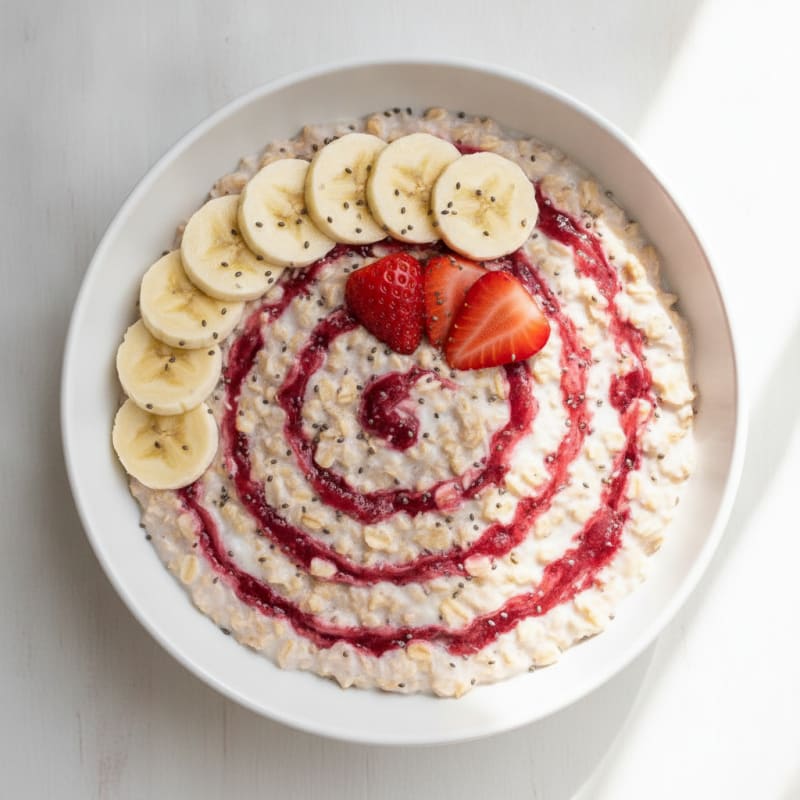 Strawberry Swirl Overnight Oats