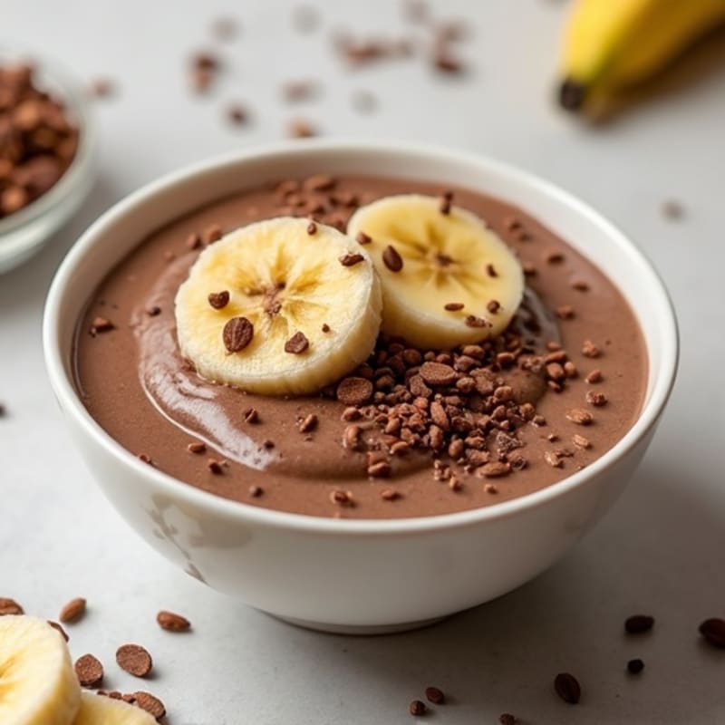 Silky Chocolate Protein Pudding with Chia Seeds