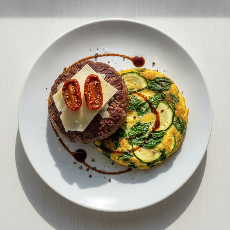 Hamburger and Zucchini Frittata