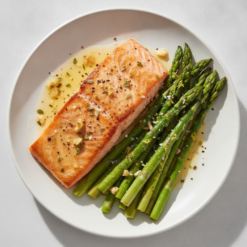Sheet Pan Lemon Herb Salmon and Asparagus