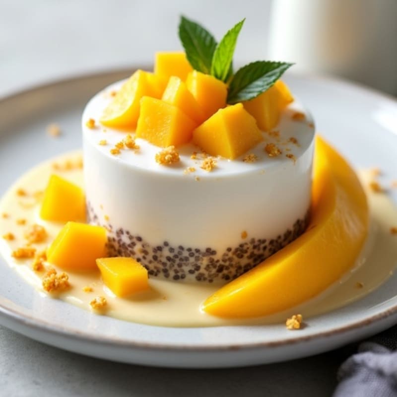 Creamy Chia Pudding with Fresh Mango