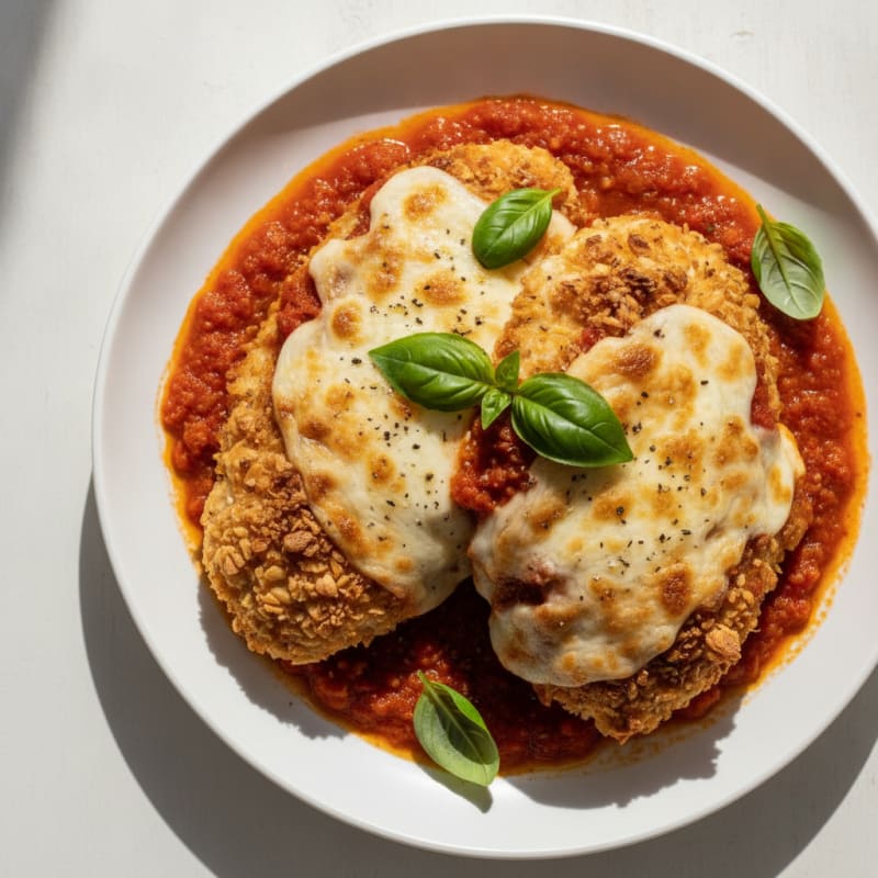 Baked Chicken Parmesan with Marinara