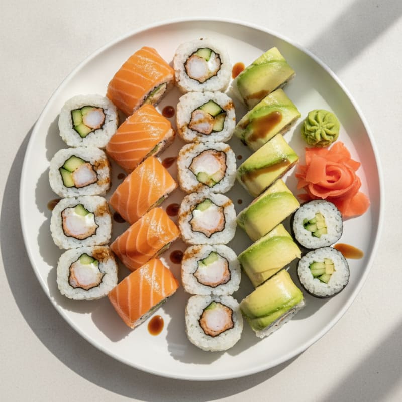 Assorted Fresh Sushi Rolls