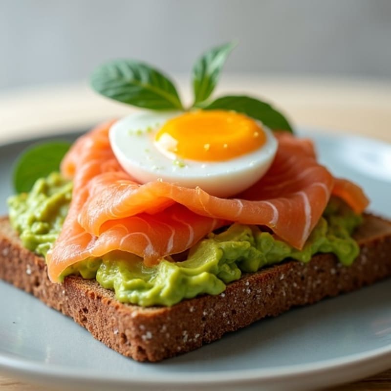 Protein-Packed Smashed Avocado Toast with Soft-Boiled Egg