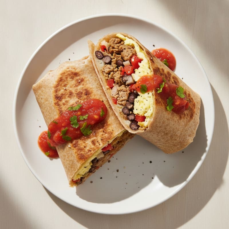 Ultimate Loaded Breakfast Burrito
