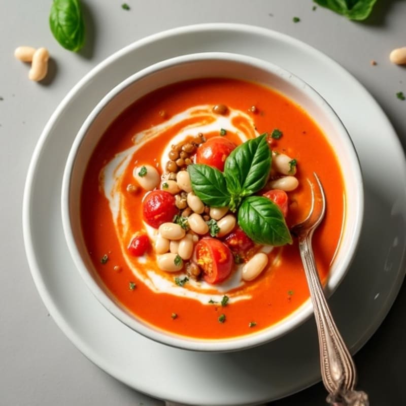 Creamy Roasted Tomato Basil Soup