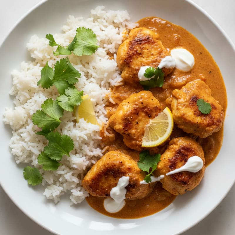 Indian Spiced Chicken with Tomato Cream Sauce