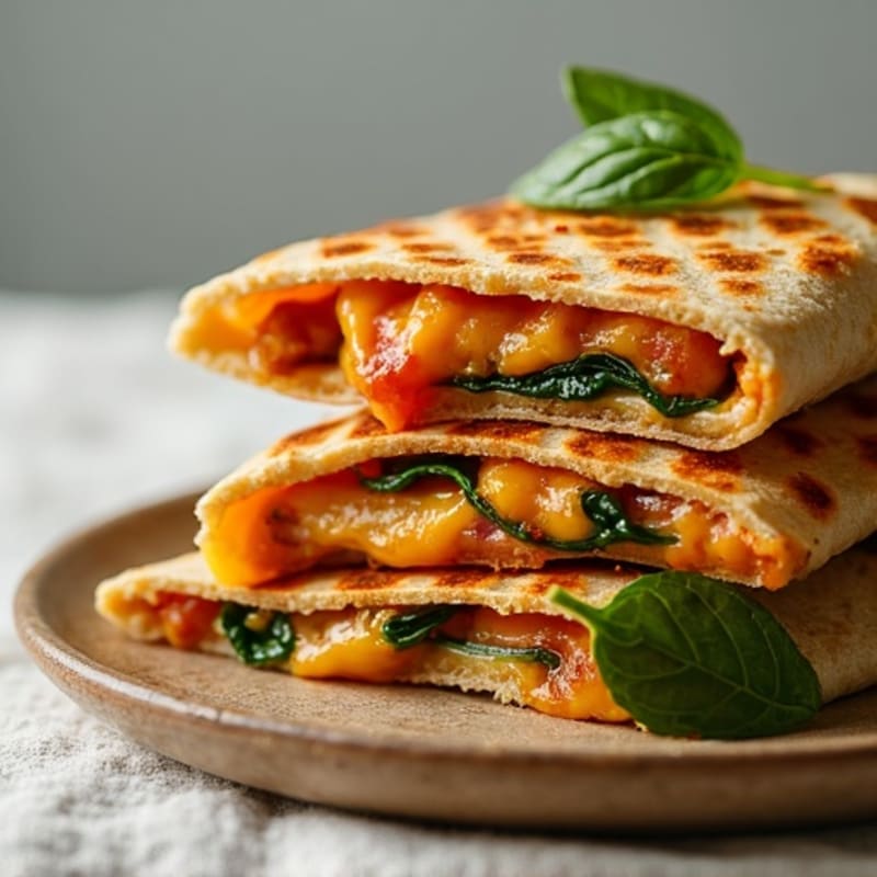 Healthy Crispy BBQ Chicken Quesadilla