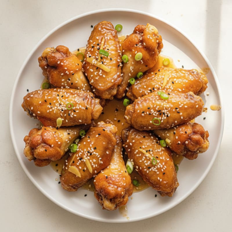 Honey-Garlic Glazed Chicken Wings