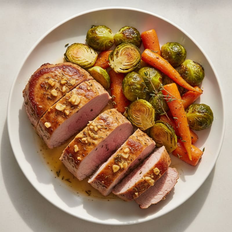 Herb-Roasted Pork Tenderloin with Roasted Vegetables