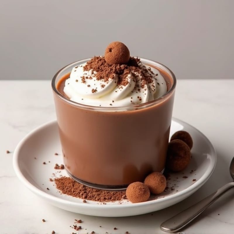Silky Chocolate Protein Pudding with Greek Yogurt