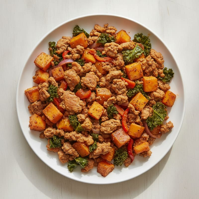 Ground Turkey Sweet Potato Skillet