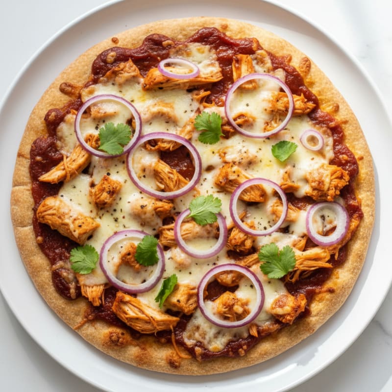 High-Protein BBQ Chicken Pizza