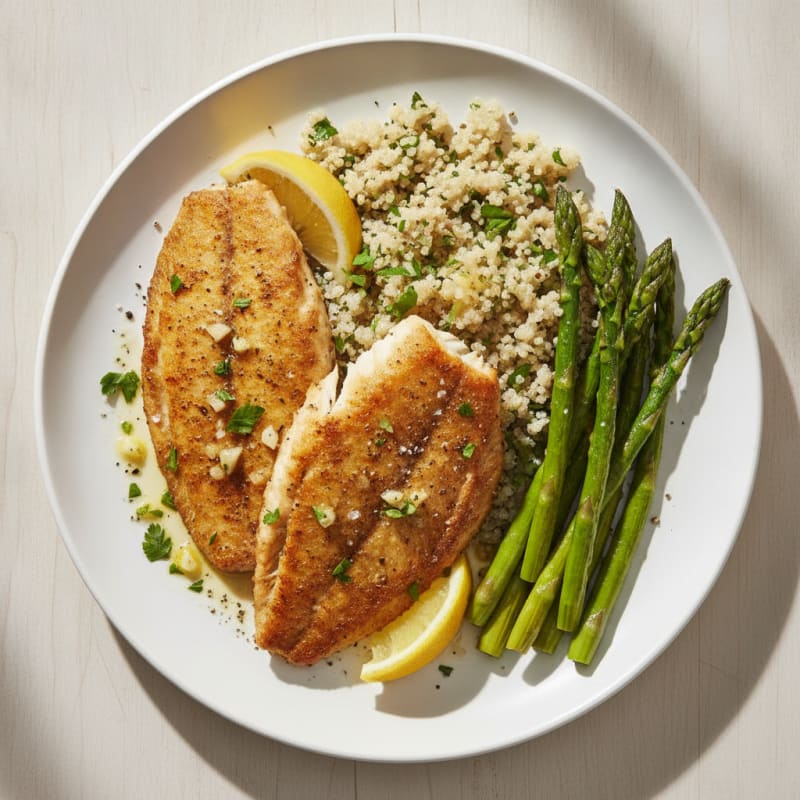 Air-Fried Tilapia with Lemon-Herb Seasoning