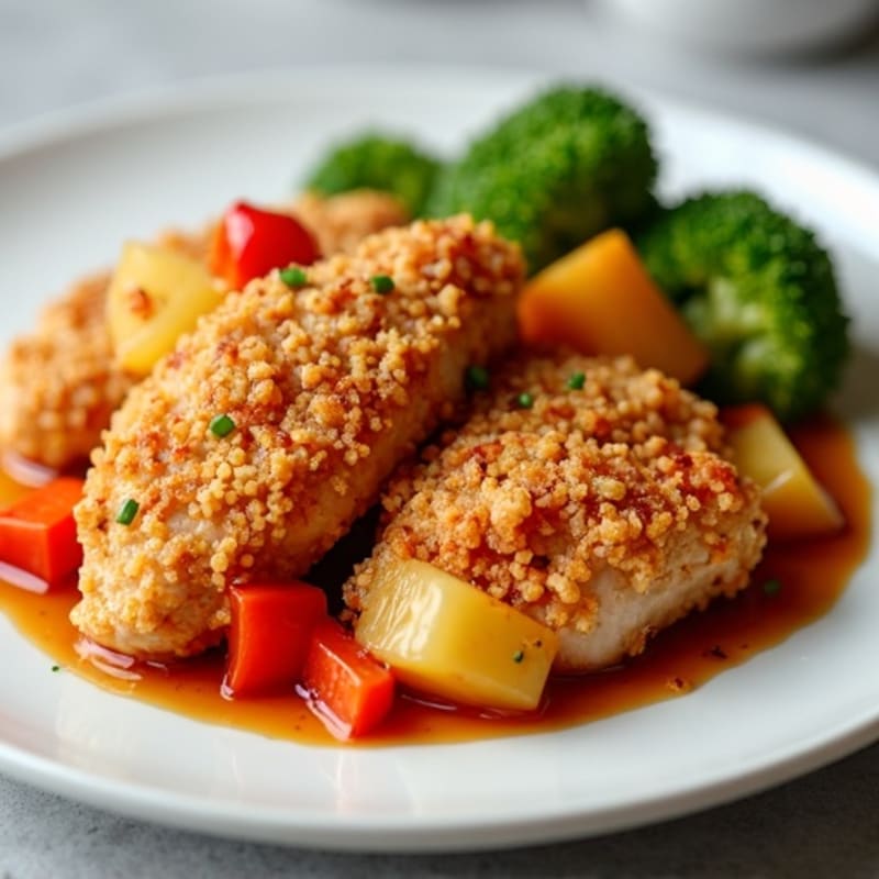 Crispy Baked Sweet and Sour Chicken