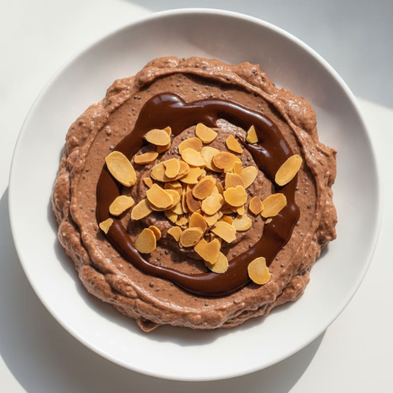 Silky Chocolate Protein Pudding with Greek Yogurt