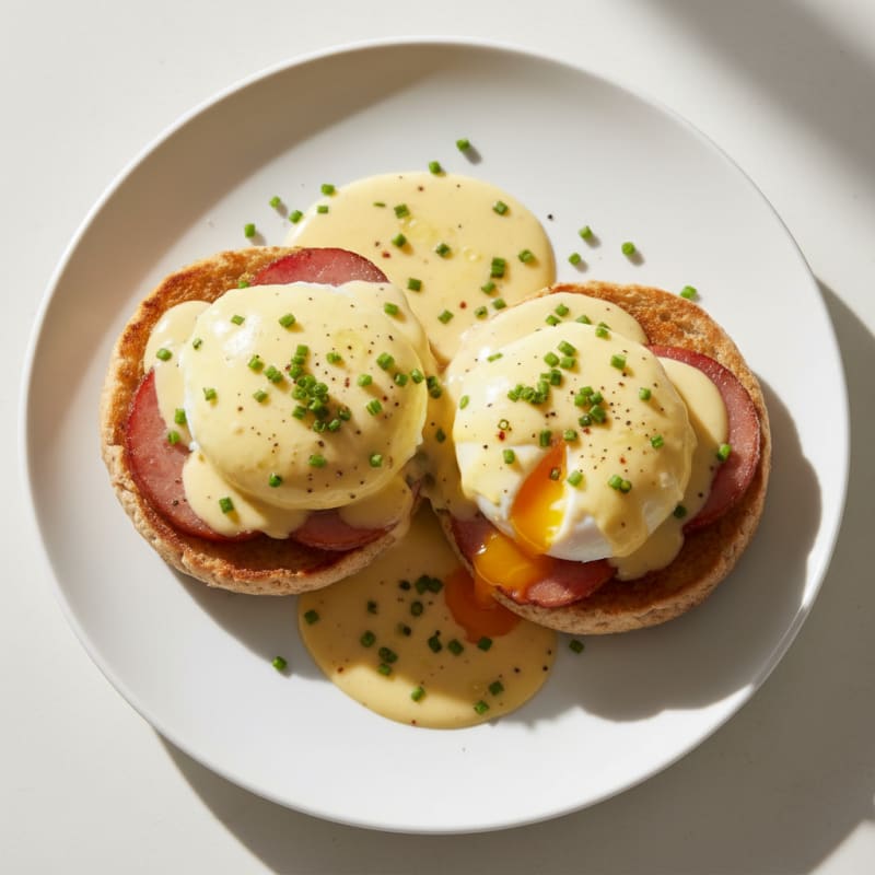 Creamy Classic Eggs Benedict with Zesty Hollandaise