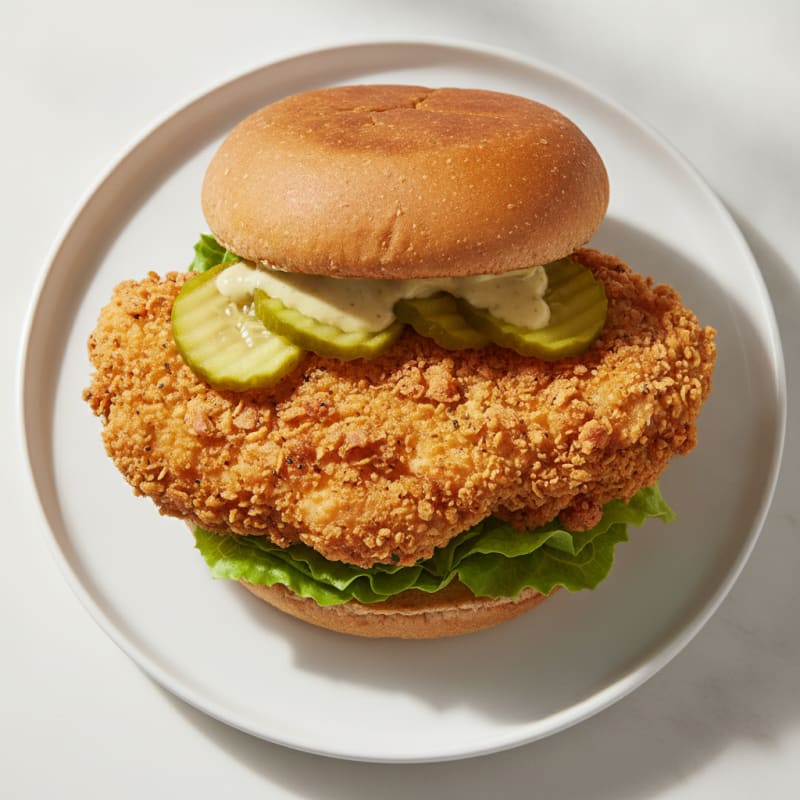 Buttermilk Fried Chicken Sandwich with Pickles