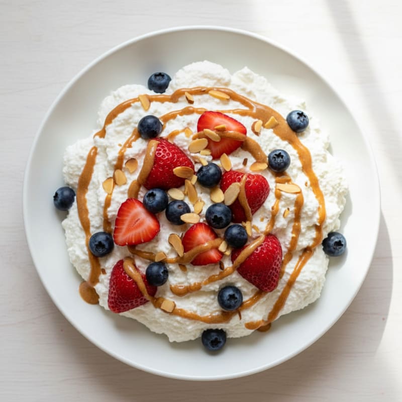 Greek Yogurt Protein Mousse with Fresh Berries