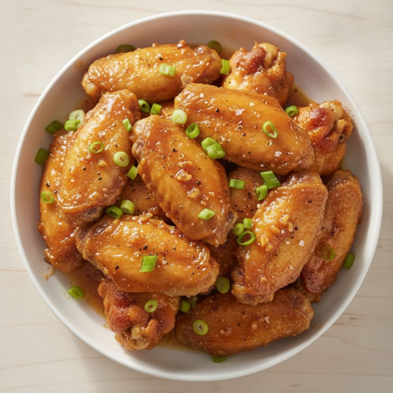 Honey-Garlic Glazed Chicken Wings
