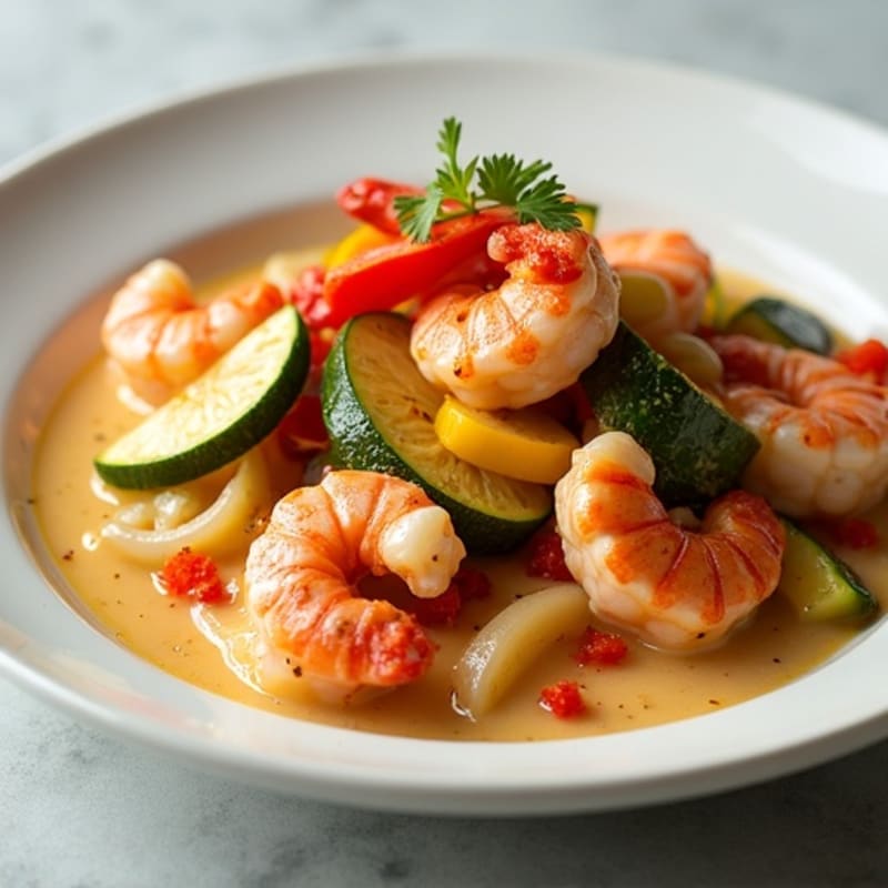 Creamy Crawfish and Vegetable Simmer