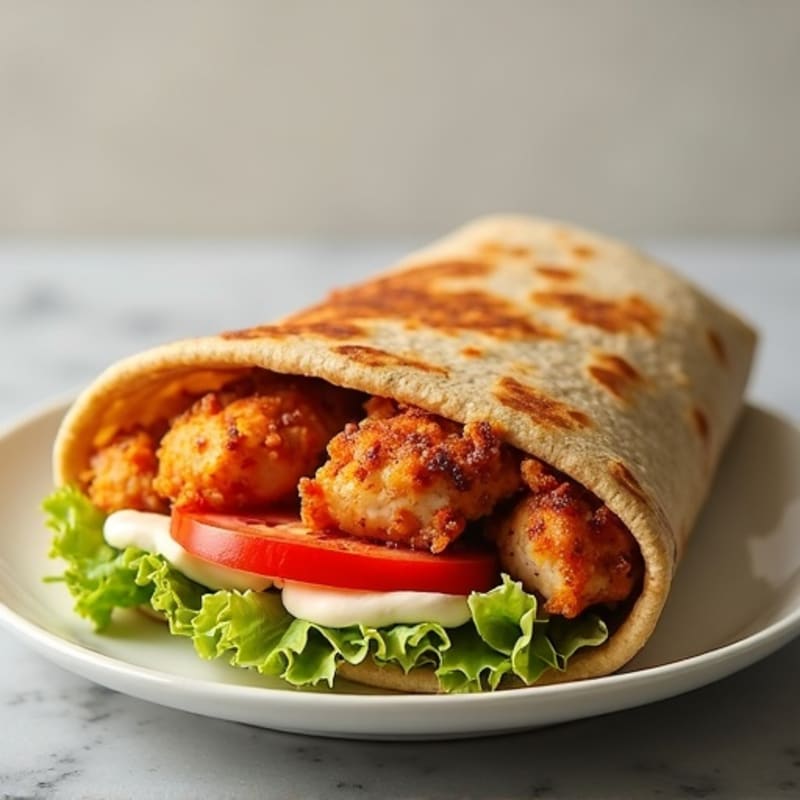 Crispy Buffalo Ranch Chicken Wrap