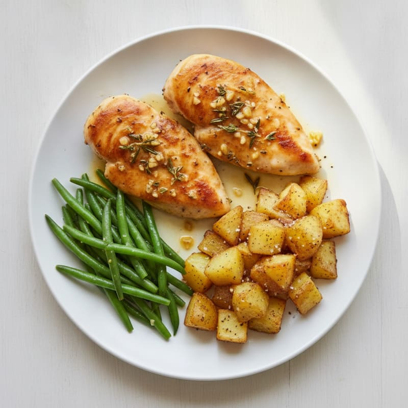 Garlic Herb Chicken with Roasted Potatoes