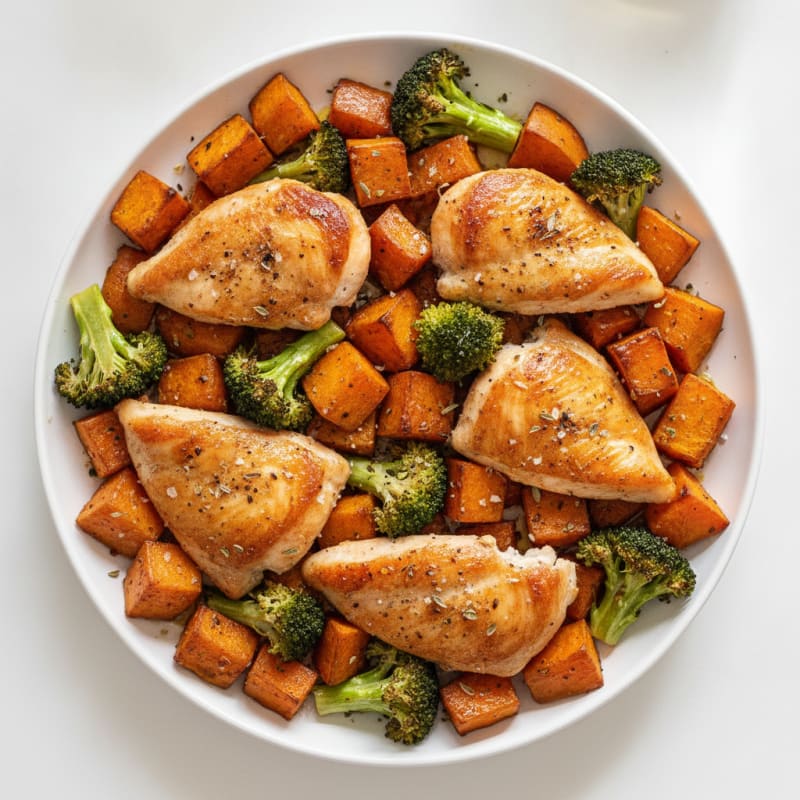 Roasted Chicken and Sweet Potato Medley