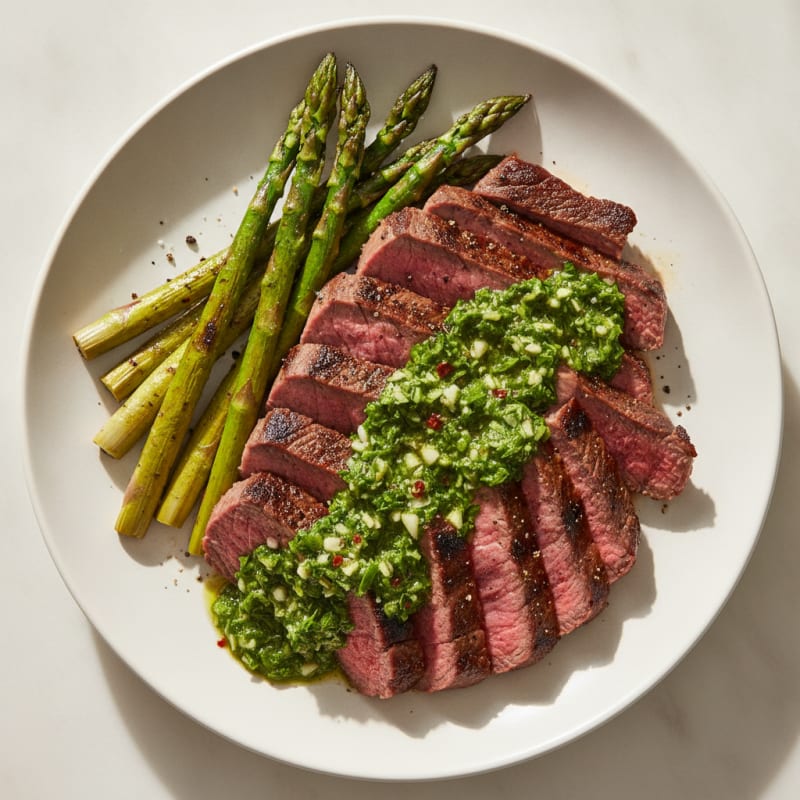 Grilled Skirt Steak with Chimichurri