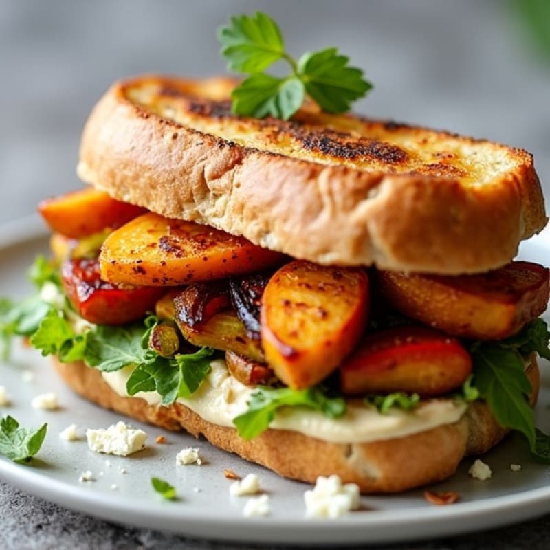 Crispy Roasted Vegetable Panini