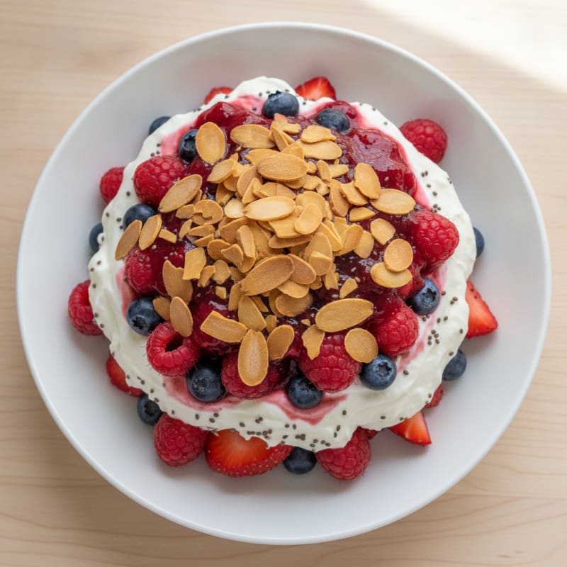 Creamy Greek Yogurt Protein Parfait with Berries