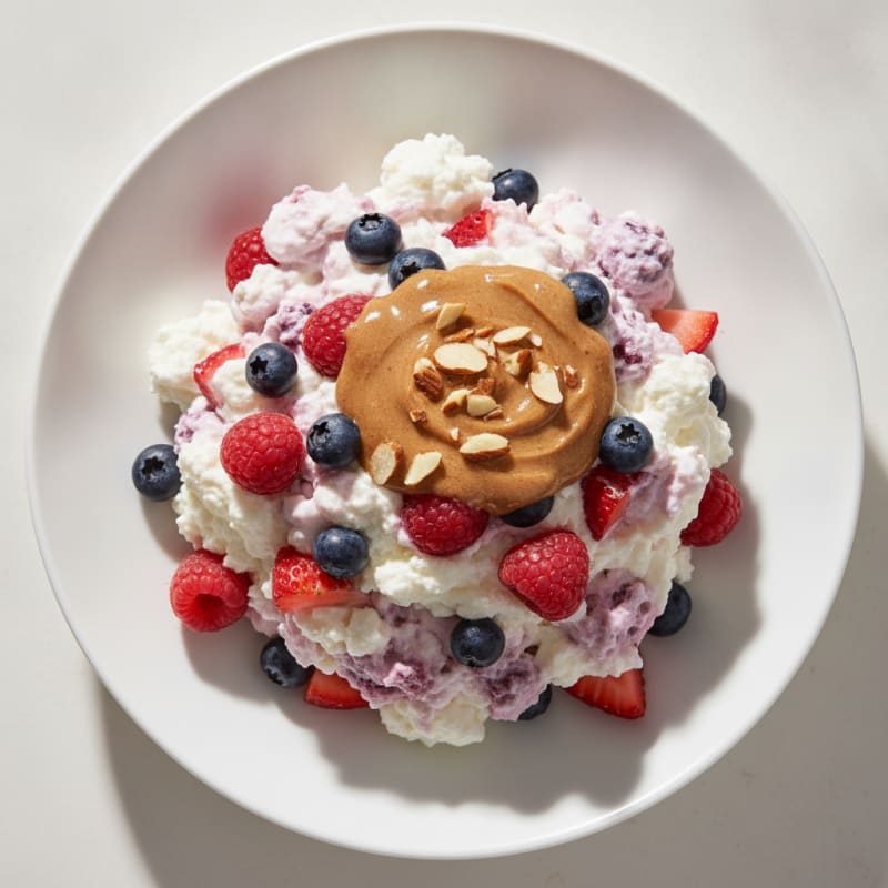 Creamy Greek Yogurt Protein Mousse with Mixed Berries