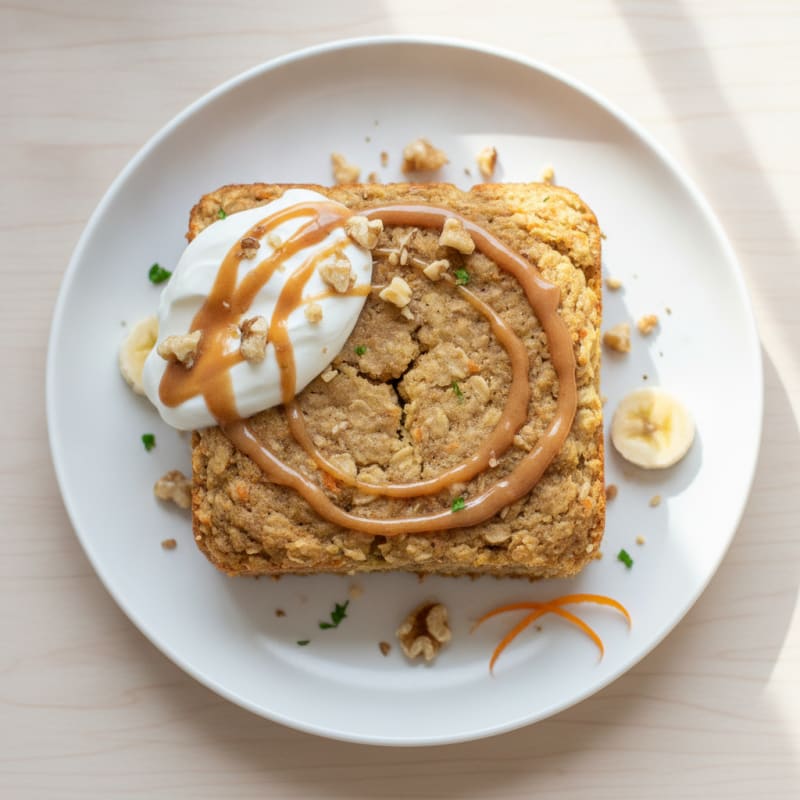 Carrot Banana Oat Flour Bake