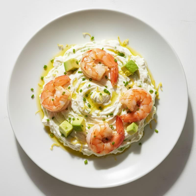 Silky Prawn Protein Mousse with Lemon Zest