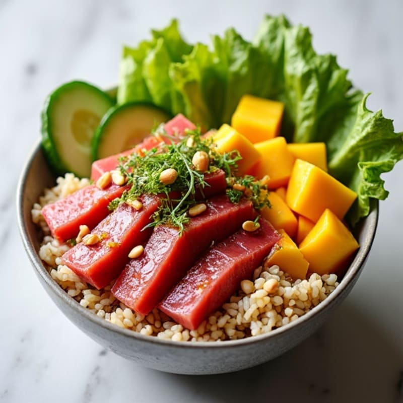 Fresh Ahi Tuna Poke Power Bowl