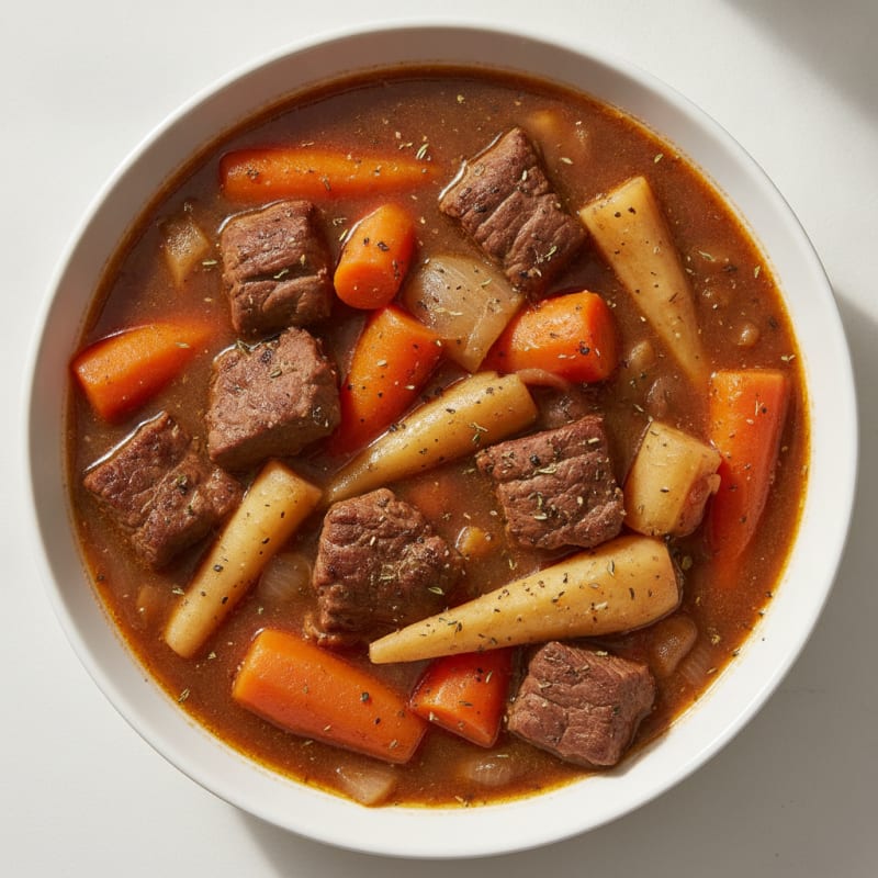 Hearty Beef and Root Vegetable Stew