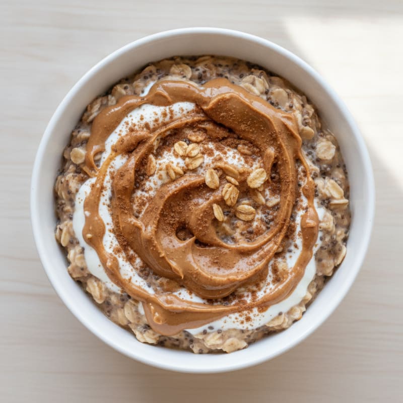 Peanut Butter Chia Overnight Oats