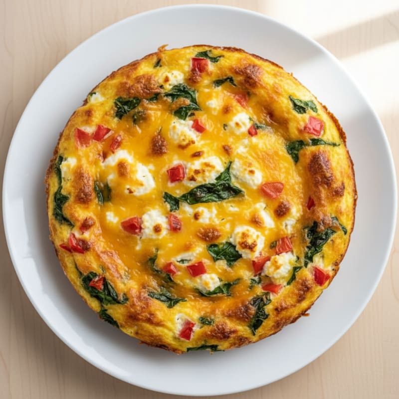 Golden Cheesy Baked Egg Casserole