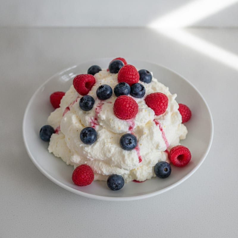 Greek Yogurt Protein Mousse with Fresh Berries